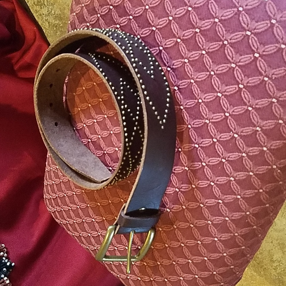 Old Navy Leather Studded Belt